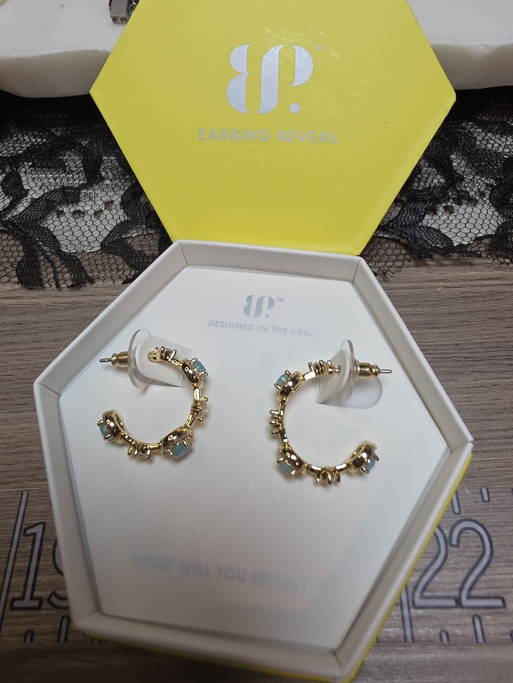 BP OG Trinity Drops Gold Hoop Earrings
